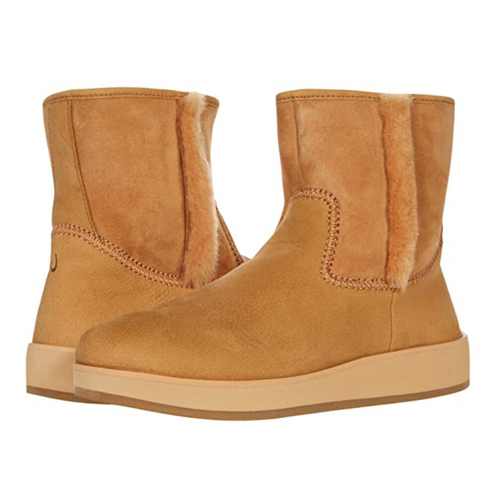 OluKai Pa'ina Hulu 20455-3434 Boots Kids 5 Brown Waterproof Round Toe RHS6426